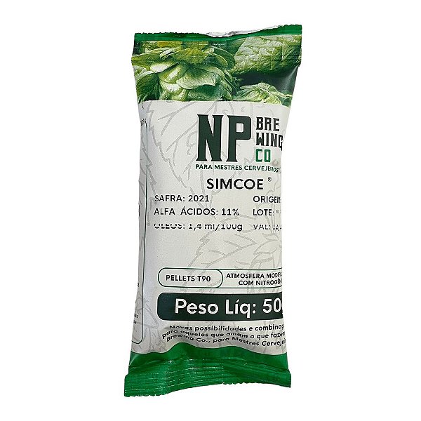 Lúpulo NP Simcoe - 50g (pellets)