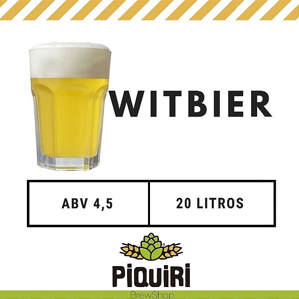 Kit receitas cerveja artesanal 20L Witbier