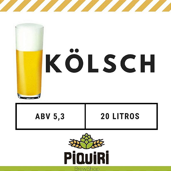 Kit receitas cerveja artesanal 20L Kolsch