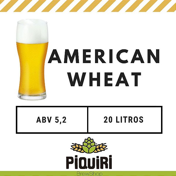 Kit receitas cerveja artesanal 20L American Wheat