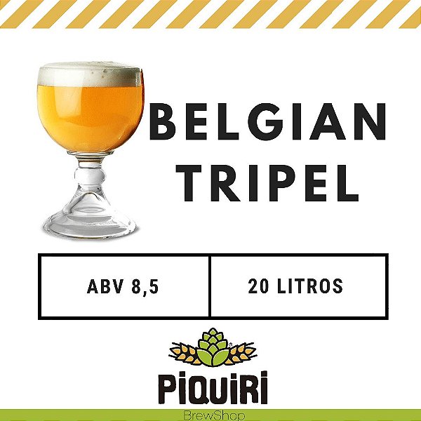 Kit receitas cerveja artesanal 20L Belgian Tripel