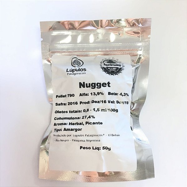 Lúpulo Patagónico Nugget - 50g (pellets)