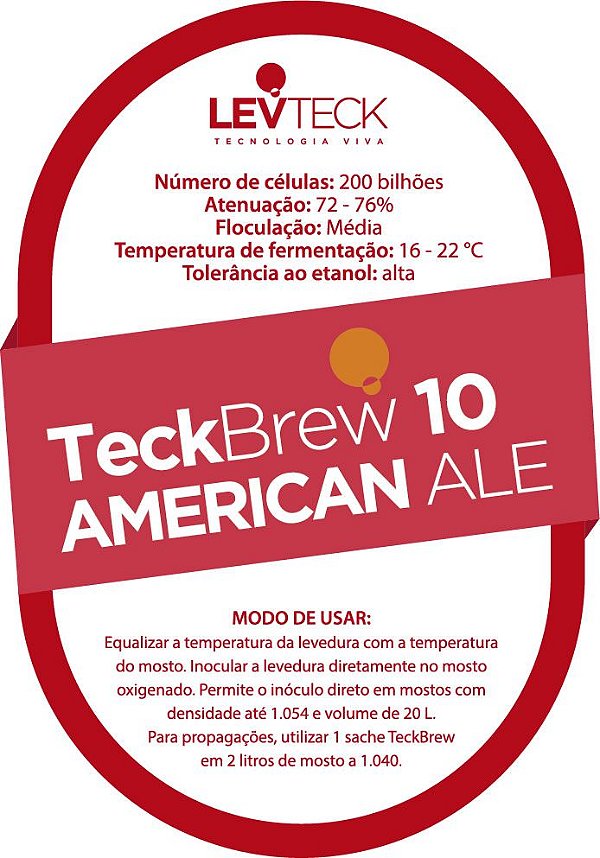 Fermento Líquido TeckBrew 10 American Ale - Sachê