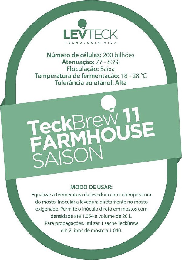 Fermento Líquido TeckBrew 11 Farmhouse Ale- Sachê