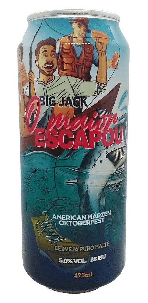 Cerveja Big Jack O Maior Escapou American Marzen/Oktoberfest - Lata 473ml