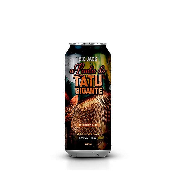 Cerveja Big Jack A Lenda do Tatu Gigante Irish Red Ale - Lata 473ml