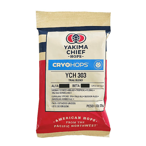Lúpulo YAKIMA YCH 303 CRYO HOPS® em pellet - 25g