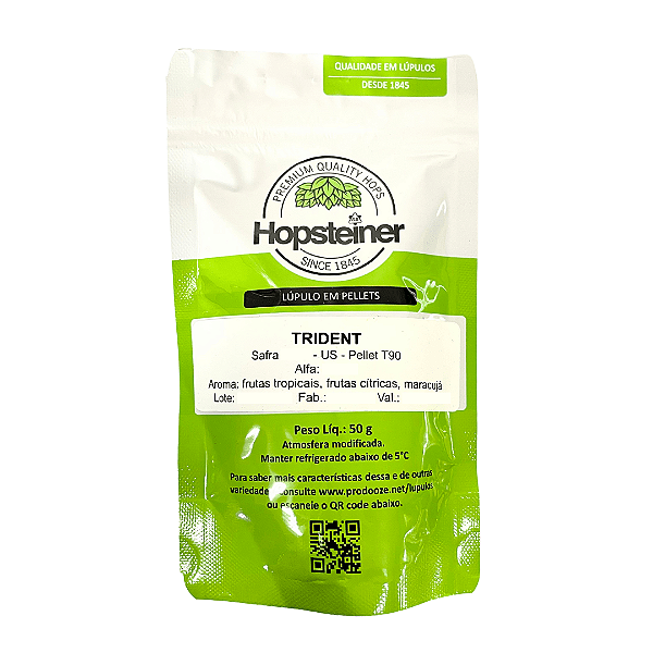 Lúpulo Hopsteiner Trident - 50g (pellets)