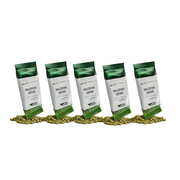 Lúpulo Barth Haas Hallertau Saphir - 5 pacotes 50g (pellets)