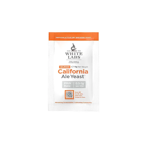 Fermento White Labs California Ale Yeast WLP001 Sachê 11g