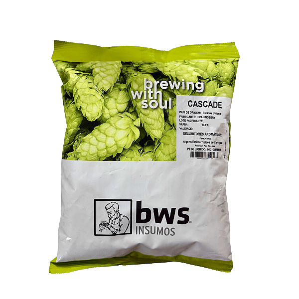 Lúpulo Cascade em Pellet T-90 Pacote 500g (BWS)