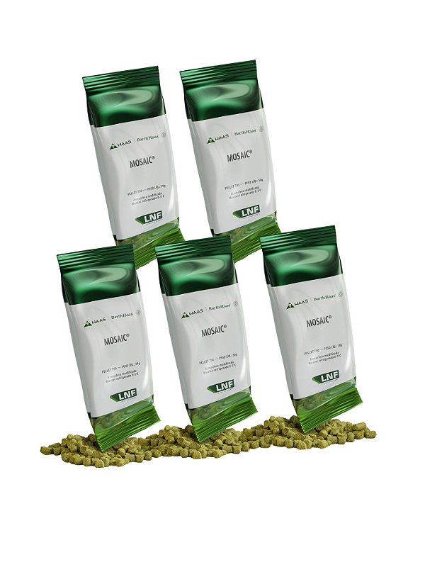 Lúpulo Barth Haas Mosaic - 5 Pacotes 50g (pellets)