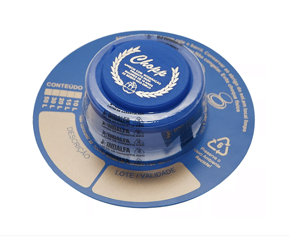 Lacre para Barril Inox - Azul 10un