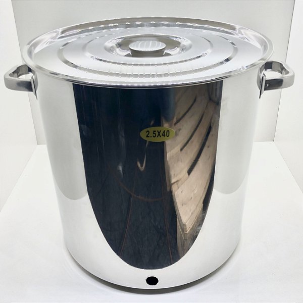 Panela Inox N. 40 - 48 Litros - COM VÁLVULA