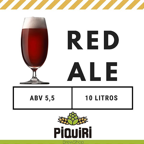 Kit receitas cerveja artesanal 10L Red Ale