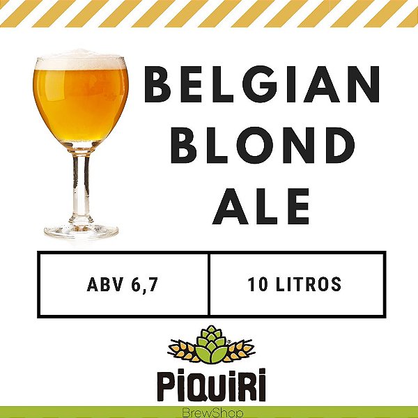 Kit receitas cerveja artesanal 10L Belgian Blond Ale