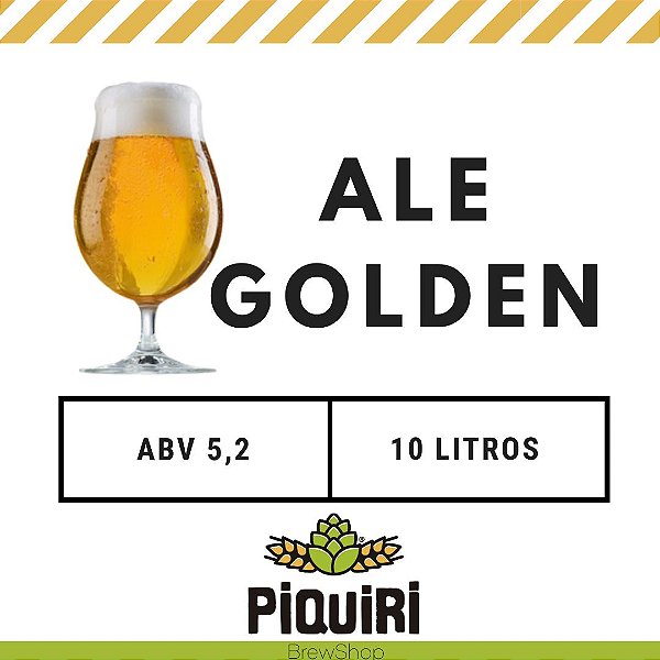 Kit receitas cerveja artesanal 10L Ale Golden