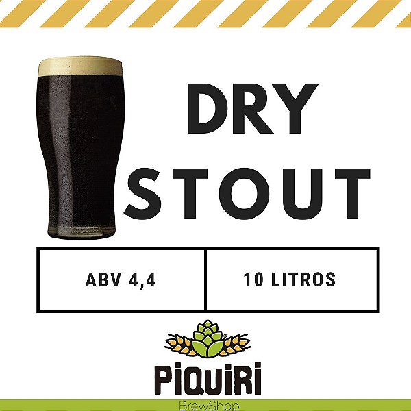 Kit receitas cerveja artesanal 10L Dry Stout