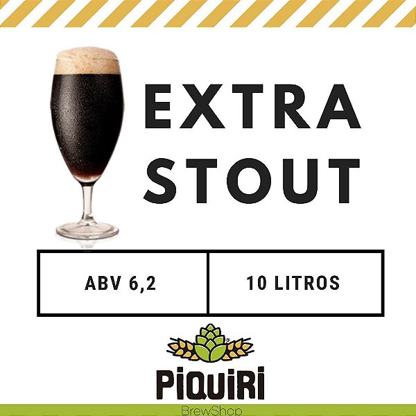 Kit receitas cerveja artesanal 10L Extra Stout