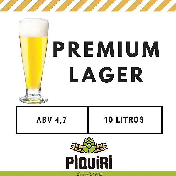Kit receitas cerveja artesanal 10L Premium Lager