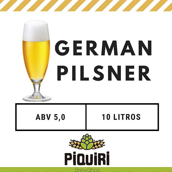Kit receitas cerveja artesanal 10L German Pilsner