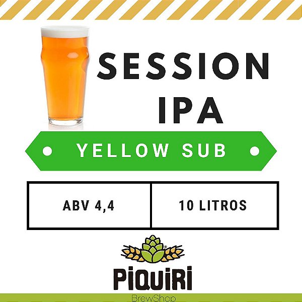 Kit receitas cerveja artesanal 10L Session IPA Yellow Sub