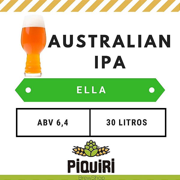 Kit receitas cerveja artesanal 30L Australian IPA Ella