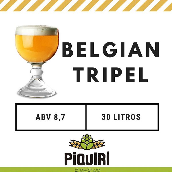Kit receitas cerveja artesanal 30L Belgian Tripel