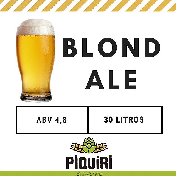 Kit receitas cerveja artesanal 30L Blond Ale
