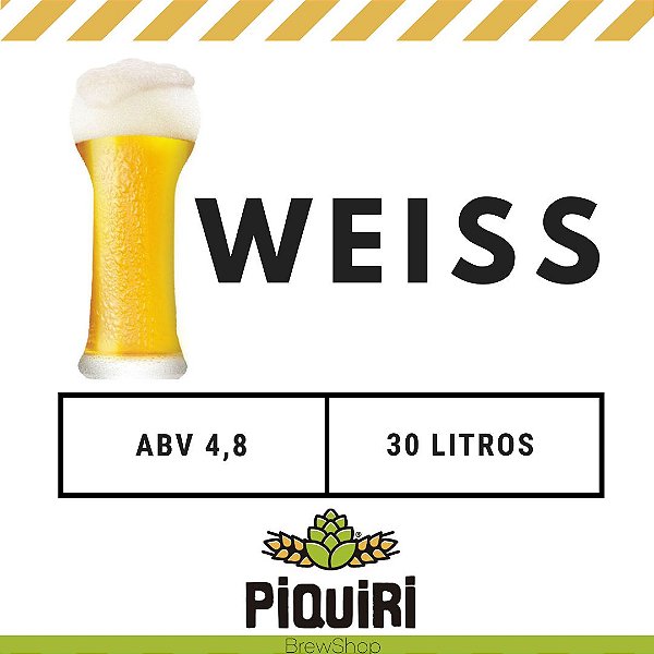 Kit receitas cerveja artesanal 30L Weiss