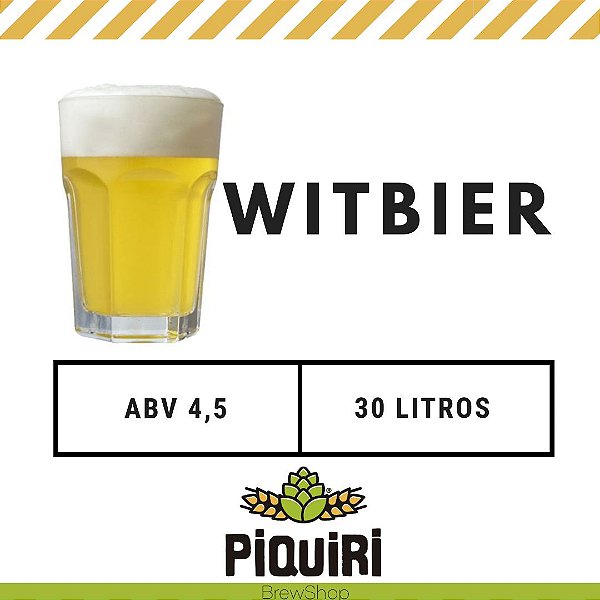 Kit receitas cerveja artesanal 30L Witbier