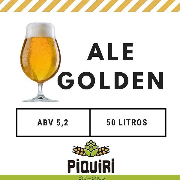 Kit receitas cerveja artesanal 50L Ale Golden