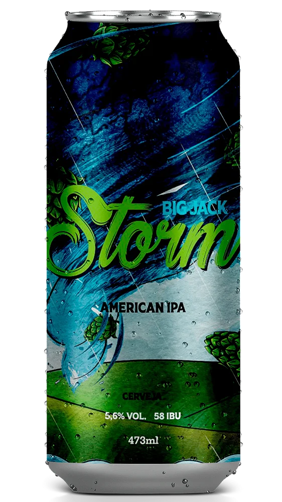 Cerveja Big Jack American Ipa Storm - Lata 473ml