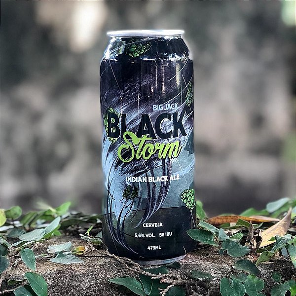 Cerveja Big Jack India Black Ale Storm - Lata 473ml VALIDADE 06/2025