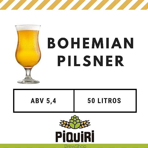 Kit receitas cerveja artesanal  50L Bohemian Pilsner