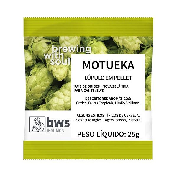 Lúpulo BWS Motueka - 25 GRAMAS (pellets)