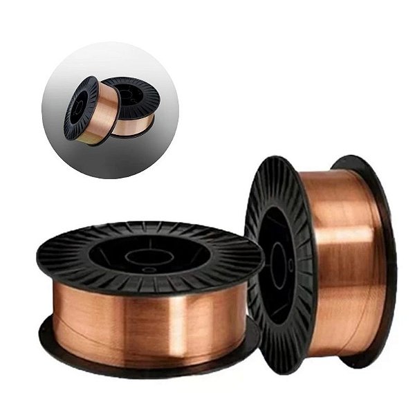 Arame Solda Mig ( 0,8mm 15kg C/gás Er70s-6 - Standhaft Cor Laranja - Frete Grátis )