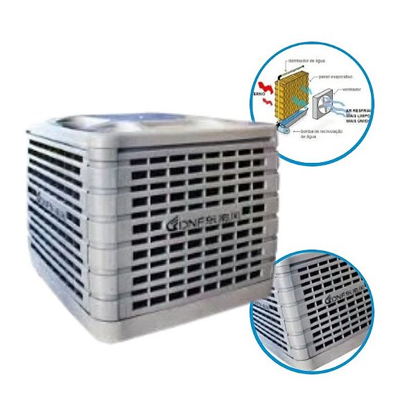 CLIMATIZADOR DE AR ( RESFRIADOR DE AR COM UMIDIFICADOR PARA 150m², FRETE GRÁTIS)