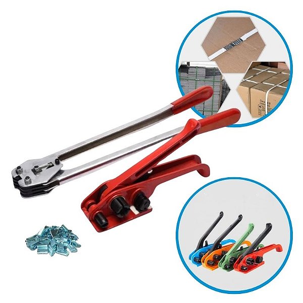 MAQUINA DE ARQUEAR ( KIT ALICATE + ESTICADOR + 1KG DE LACRE - FRETE GRÁTIS )