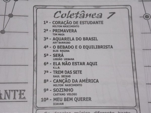 COLETÂNEA 07 COM 10 PARTITURAS PARA CÍTARA MINI HARPA