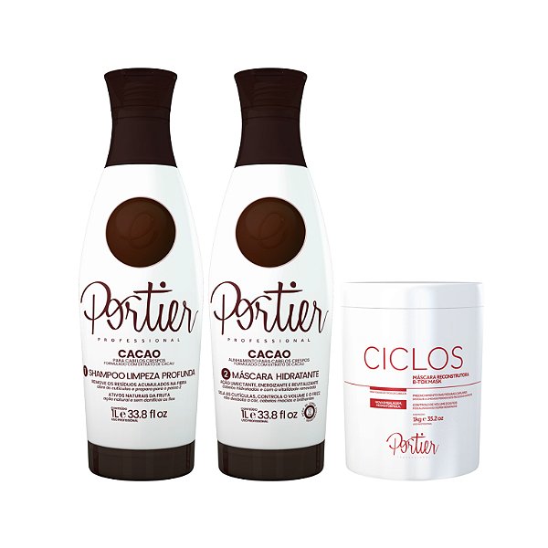 Combo Kit Portier Cacao 1L + B-Tox Ciclos Mask 1kg