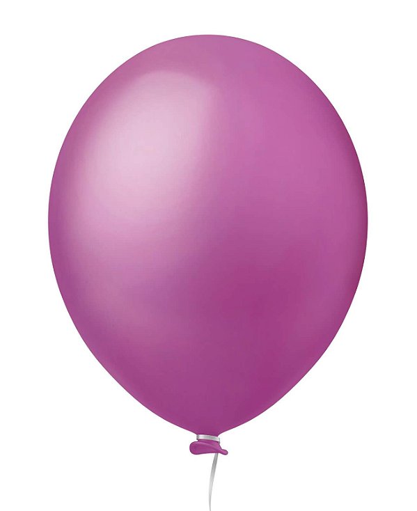 BALÃO HAPPY DAY LISO 8 C/50 FUCSIA