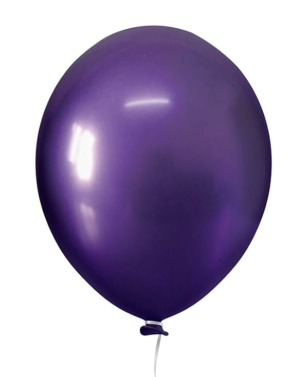 BALÃO HAPPY DAY ALUMÍNIO 9 C/25 VIOLETA