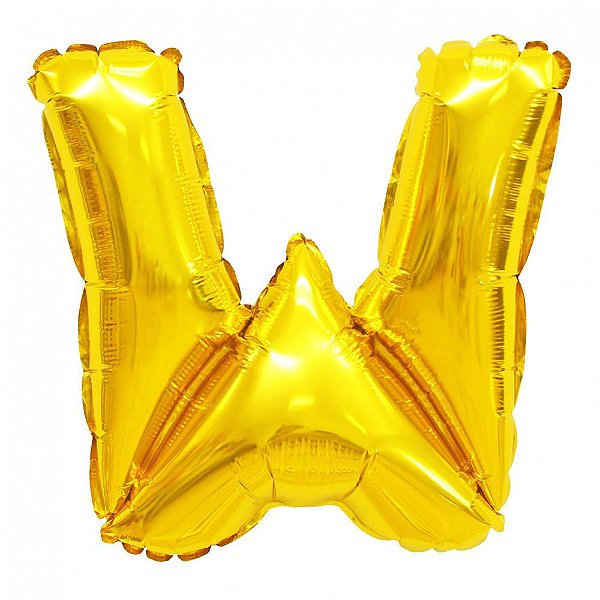 Balão Metalizado Letra Dourado 70 W - Happy Balões - Acessórios e Balões