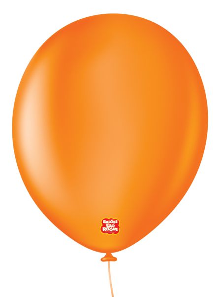 BALÃO SÃO ROQUE UNIQ 16 C/10 LARANJA AMBAR