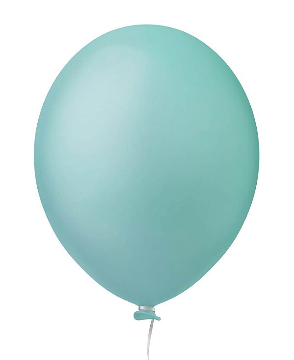 BALÃO HAPPY DAY LISO 16 C/10 VERDE ÁGUA