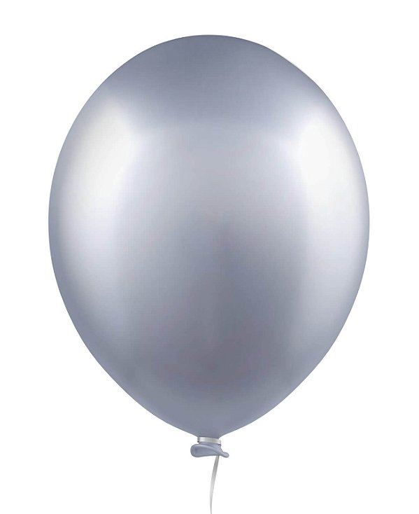 BALÃO 22 ALUMÍNIO SUPER BALL HD C/3 PRATA NATURAL