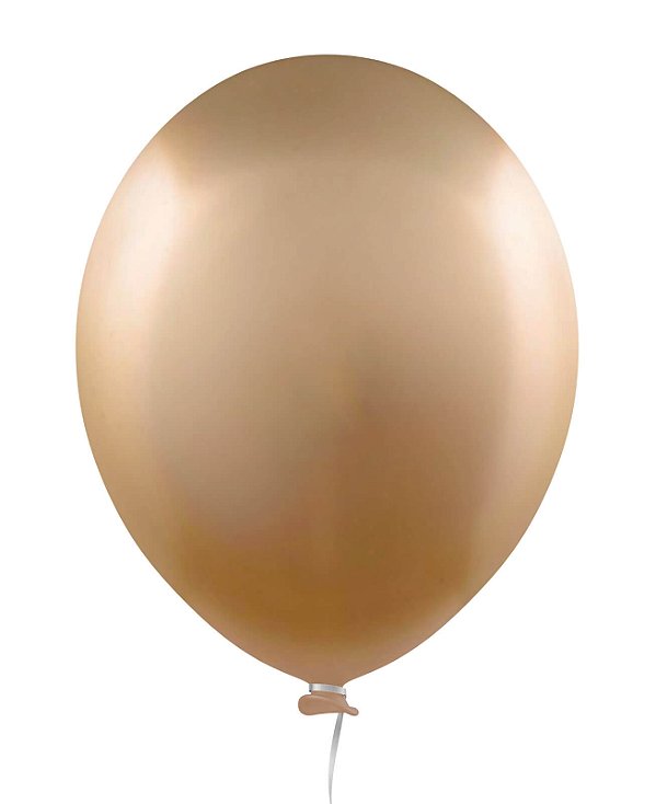 BALÃO 22 ALUMÍNIO SUPER BALL HD C/3 DOURADO