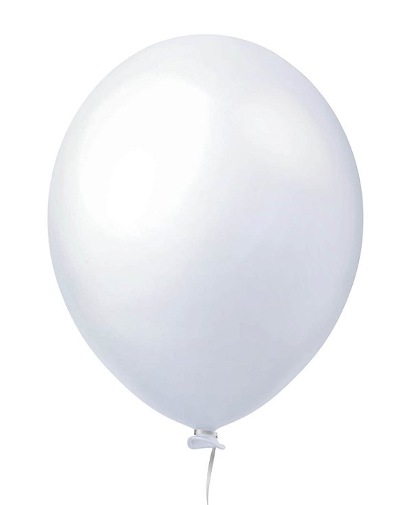 BALÃO 22 LISO SUPER BALL HAPPY DAY C/3 BRANCO