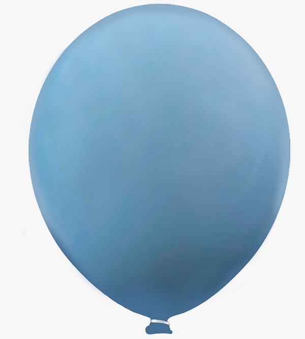 BALÃO HAPPY DAY LISO 9 C/50 AZUL JEANS